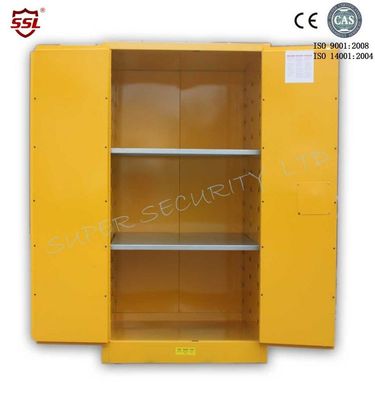 ซื้อ Fireproof Chemical Storage Cabinet With Zinc Lever Lock , Galvanized Shelves การผลิตออนไลน์