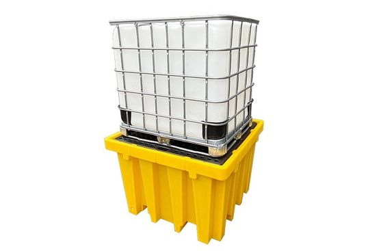 ซื้อ 4 ด้าน Forklift เข้า PE Pallet L1380 W1380 H900mm 385Gallon การผลิตออนไลน์