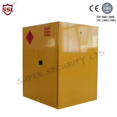 ซื้อ Customized Metal Chemical Storage Cabinet Paint Yellow With Leak-Proof Sump & Dual Vents การผลิตออนไลน์