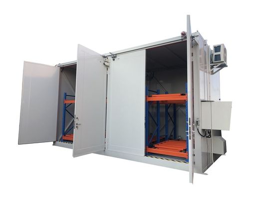 ซื้อ สถานที่เก็บของอันตรายภายนอก อาคาร ถังที่ไม่เผาไหม้สําหรับถังและ IBC สารอันตราย การผลิตออนไลน์