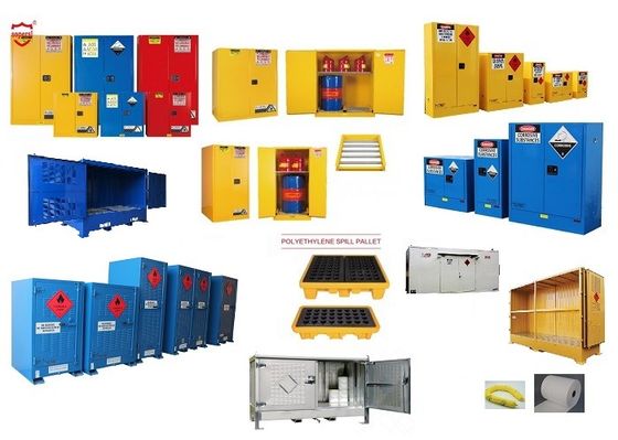 ซื้อ FM Fire Rated Chemical Storage Cabinet with Ventilation and Fireproof Paint for Multiple Compartments การผลิตออนไลน์