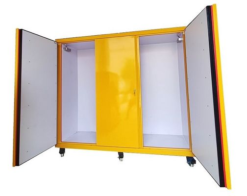 ซื้อ Steel Chemical Storage Cabinet with 3-Point Locking System Fire Proof and Explosion Proof for Secure Chemical Handling การผลิตออนไลน์