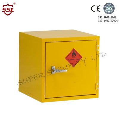 ซื้อ Mini Stainless Steel Hazardous Storage Cabinet Single Door with 1 Shelf Bench Top Cabinet การผลิตออนไลน์