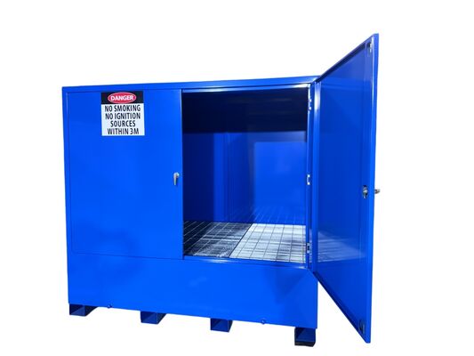 ซื้อ IBCs เต็มเหล็ก กระเป๋าเก็บของที่สามารถเผาไหม้ได้ พร้อมระบบระเหยสําหรับวัสดุอันตราย การผลิตออนไลน์