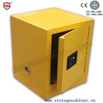 ซื้อ 4-gallon Flammable Chemical Storage Cabinets Yellow Powder Coated For Bench Top การผลิตออนไลน์