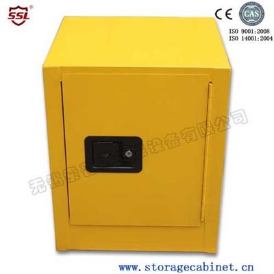 ซื้อ Yellow Bench Top  Flammable Storage Cabinet SSM100004P For Laboratory การผลิตออนไลน์
