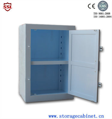 ซื้อ 12 Gallon Corrosive Storage Cabinet For Liquids Clean Room Acid Alkaline Safety การผลิตออนไลน์