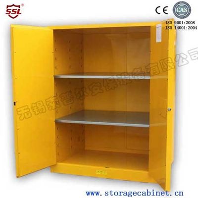 ซื้อ 2 Door Vented Flammable Storage Cabinet Laboratory Locking Metal For Liquid Chemical การผลิตออนไลน์
