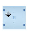 Dual Doors PP Plastics Corrosive Storage Cabinet For Acid Storage 45 Gallon