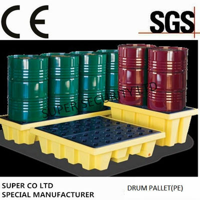 ซื้อ Polyethylene Drum Containment Pallets For Chemical , Acids Amd Corrosives Liquid Distributed Load 1100kg การผลิตออนไลน์